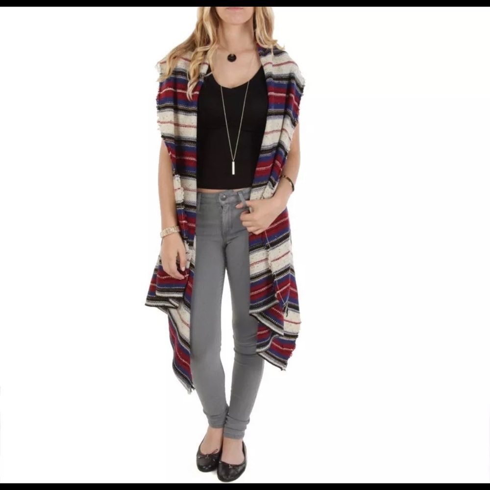 NWT Sam Edelman $119 Elsie Vest, Saddle Blanket